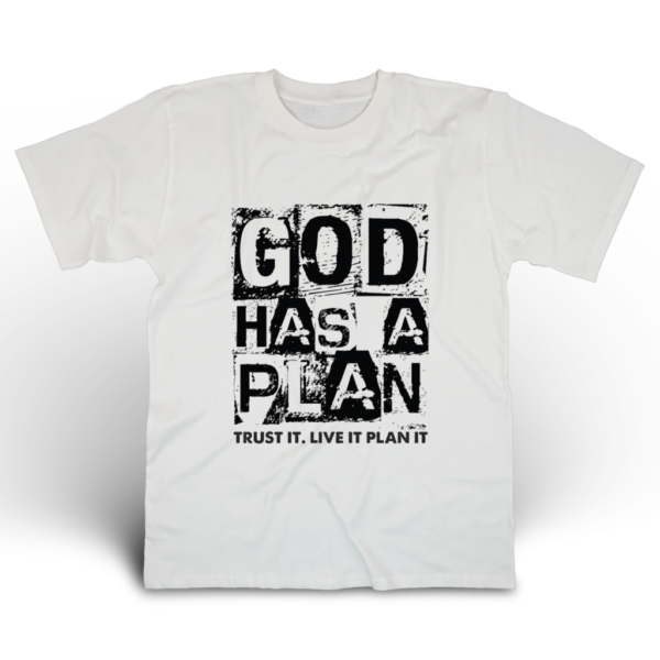 09 GOD HAS A PLAN - Gildan T-Shirt DryBlend 50/50