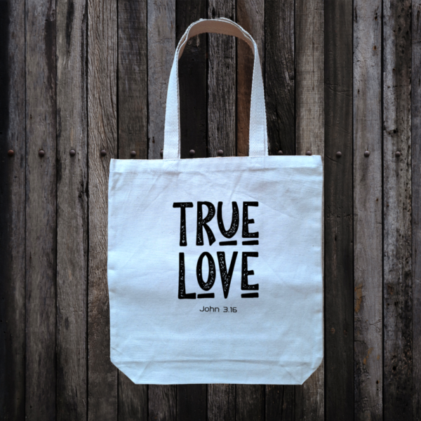 05 TRUE LOVE - English Bible Verse - Reusable Bag